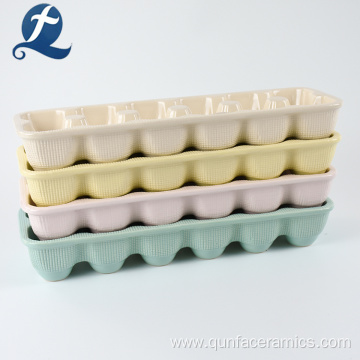 Wholesale Colorful Custom Ceramic Egg Crate